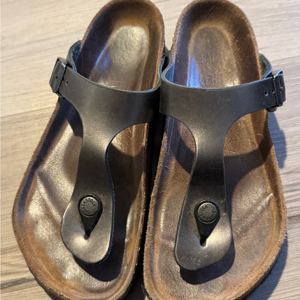 Birkenstock Gizeh Sandal Size 7 EU 38 Bronze - Picture 6 of 8